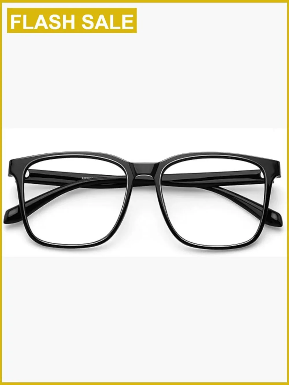 Oversized Square Blue Light Blocking Glasses TR90 Frame
